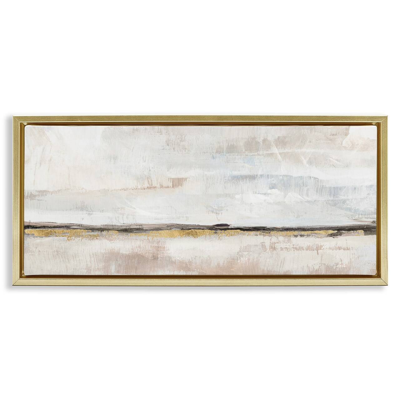Stupell Industries Neutral Horizon Landscape Floating Frame Design By Nina Blue